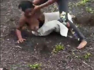 Breasts Pop Out In Public As Black Girls Are Seen Fighting Over A Man (18+)