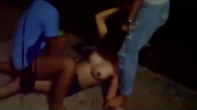 South American Sidechick With Big Breasts Stripped Naked In Public For Cheating (18+)