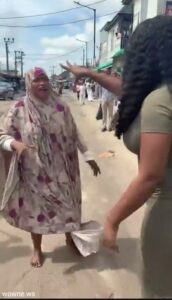 Hausa Muslim Woman Fighting Lagos Girl Over A Man In Public (18+)