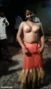 Indian Girl With Big Breasts Stripped Naked To Entertain Guests In A Public Party (18+)