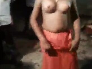 Indian Girl With Big Breasts Stripped Naked To Entertain Guests In A Public Party (18+)