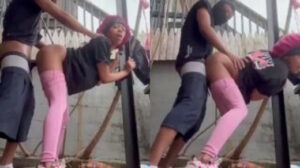 Lovers Having Sex Outdoor Under G-P Tank Lovers-Having-Sex-Outdoor-Under-G-P-Tank