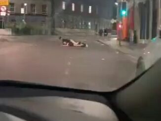 Crazy European Couple Having Sex In The Middle Of The Road In Public (18+)